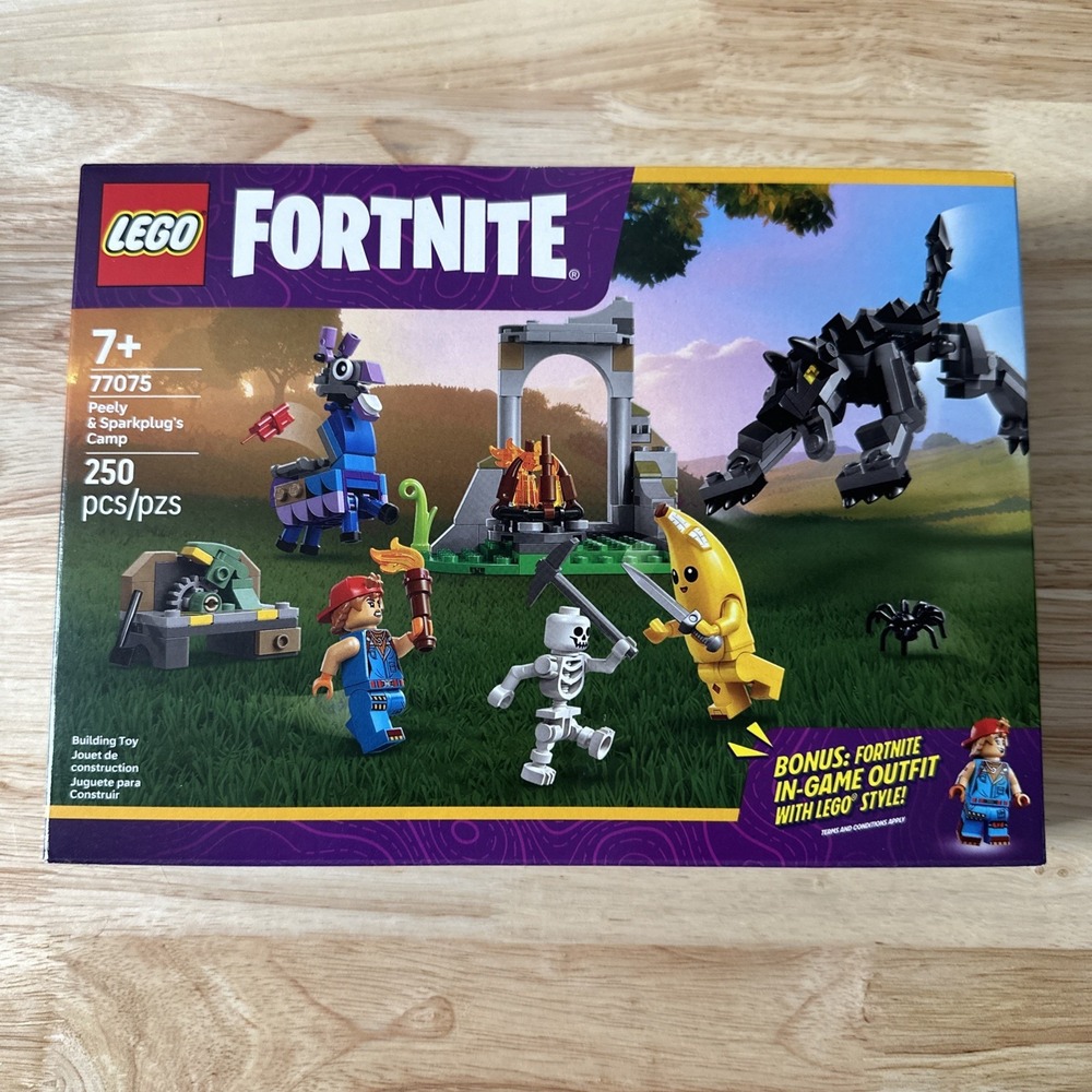 LEGO FORTNITE Peely & Sparkplug's 77075 250 pieces Age 7+